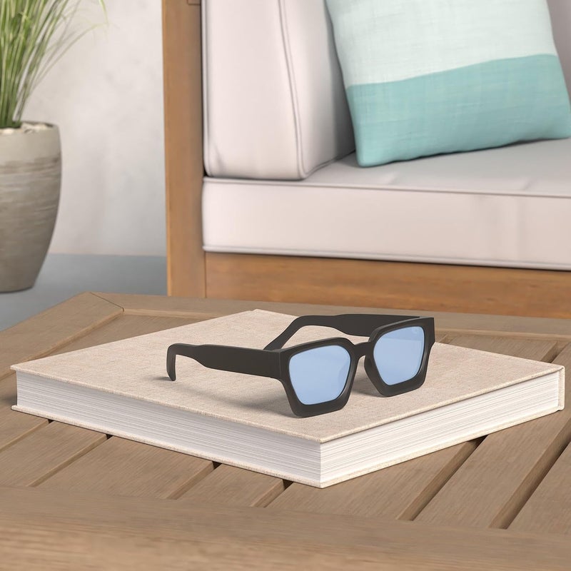 VANLINKER Thick Square Sunglasses for Men Women Retro Chunky Rectangle Shades UV400 Protection VL9731 - Image 2